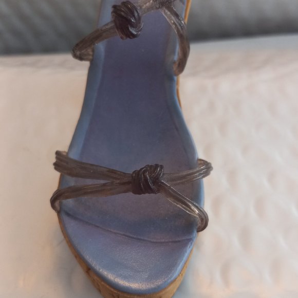 Just The Right Shoe By Raine Cork Wedge Mini Figurine 25093 - Picture 5 of 9